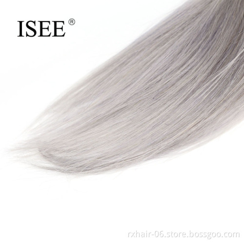 New Style Wholesale Cheap 100% Remy Grey Human Hair Weaving